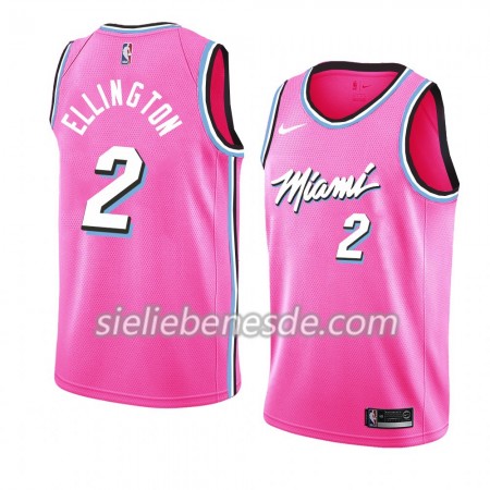 Herren NBA Miami Heat Trikot Wayne Ellington 2 2018-19 Nike Pink Swingman